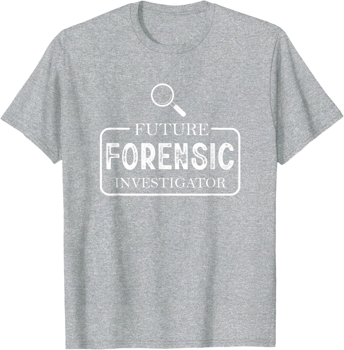 Future Forensic Investigator Crime Scene Investigation T-Shirt - Heather Grey