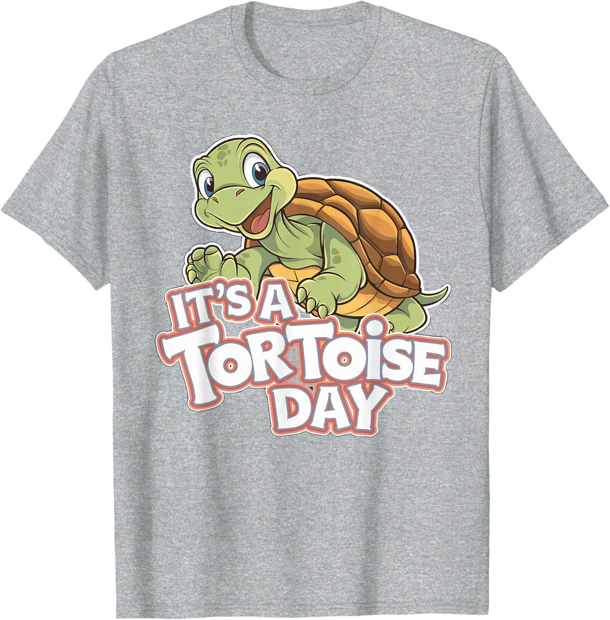 It's a Tortoise Day Design | Tortoise T-Shirt - Heather Grey