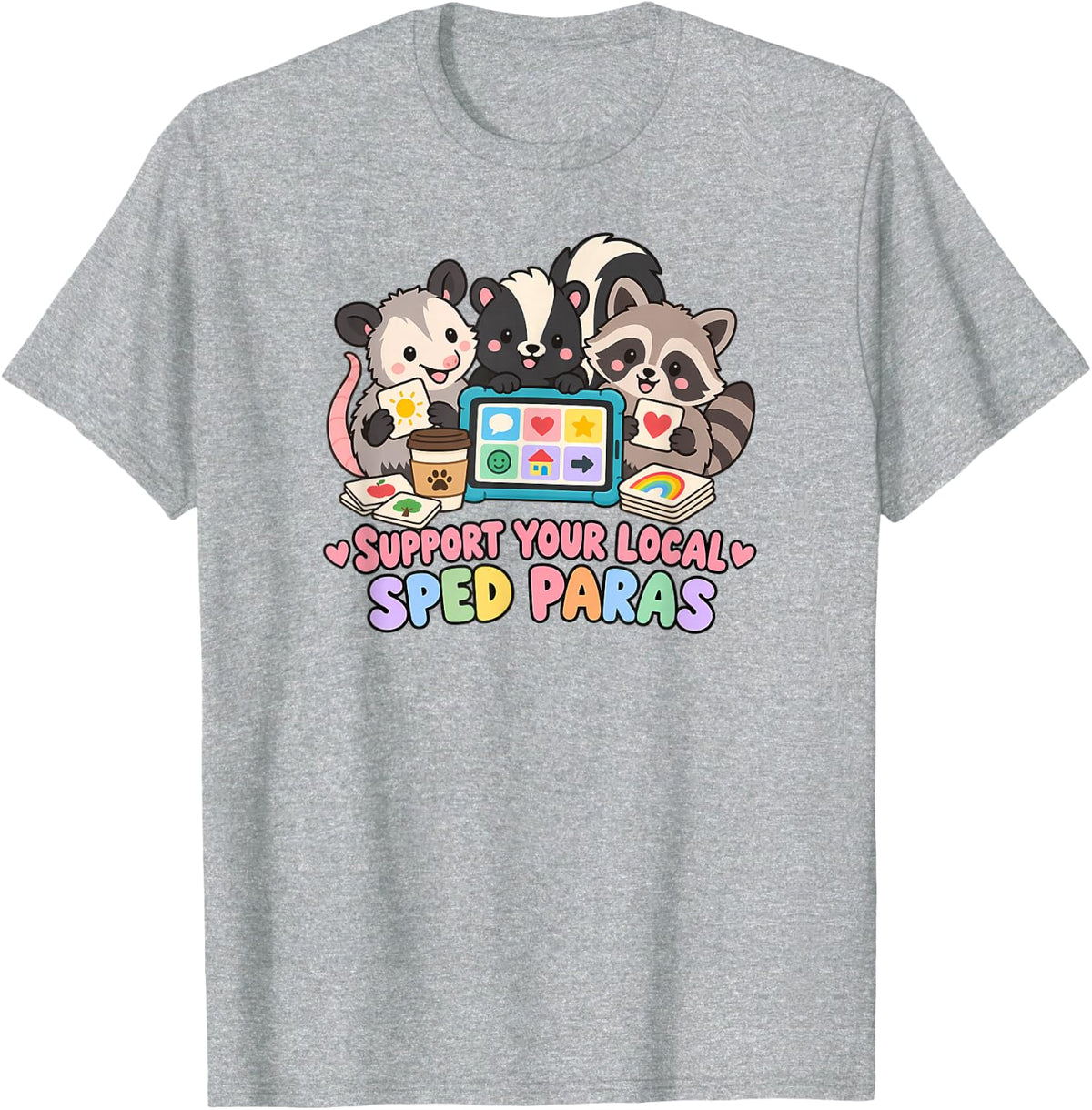 Special Education Paraprofessional Team Appreciation T-Shirt - Heather Grey