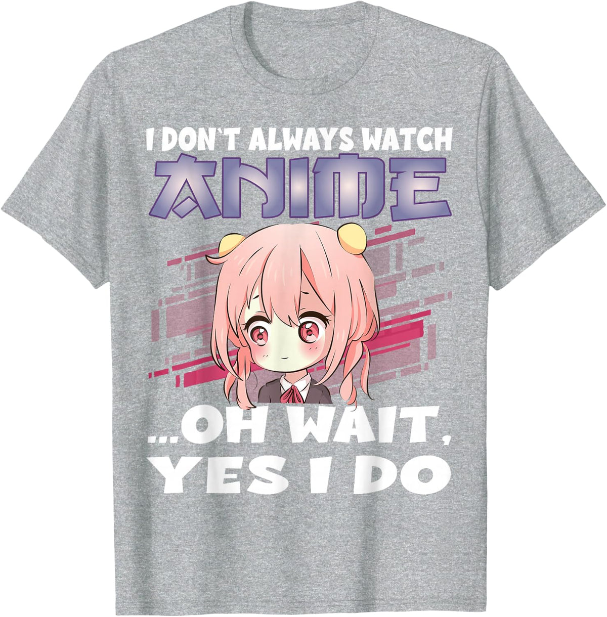 Watch Anime Girl Graphic Manga Anime Merch Japanese T-Shirt - Heather Grey