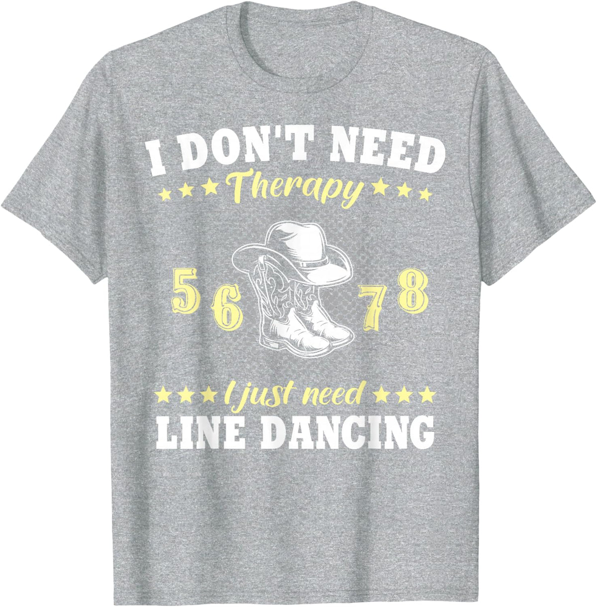 Line Dancer Line Dancing Line Dance T-Shirt - Heather Grey